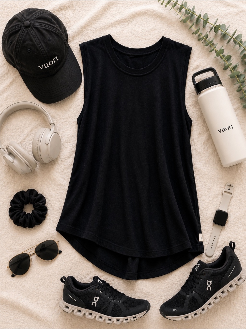 Vuori Black Open Back Tank Top Sleeveless Performance Shirt Small - Picture 3 of 3